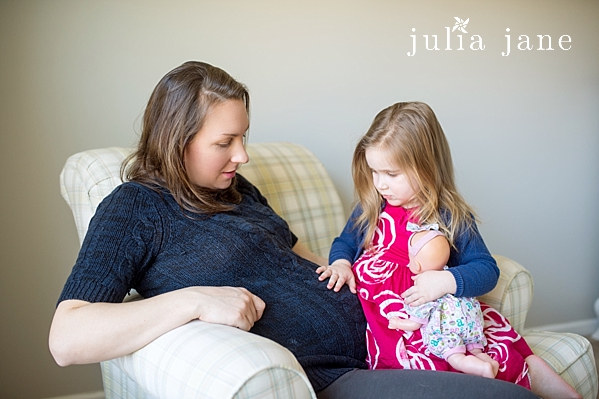 In home Maternity Portraits in Connecticut, by Connecticut Family Photographer Julia Jane Studios